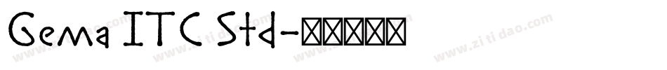 Gema ITC Std字体转换